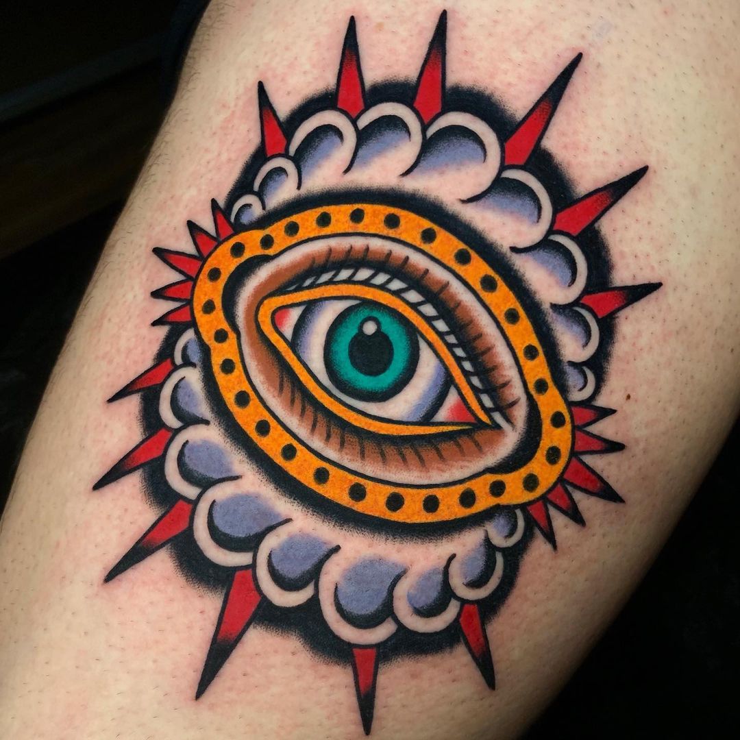 Traditional eye small traditional tattoo