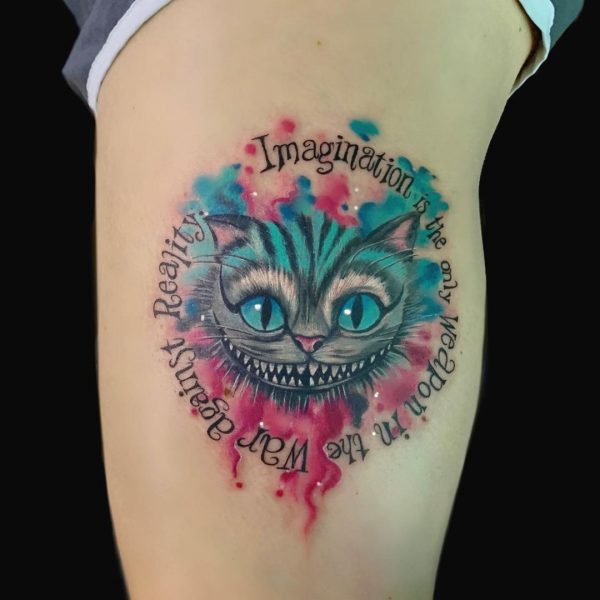 26 Cheshire Cat Tattoos for Wonderland in 2021