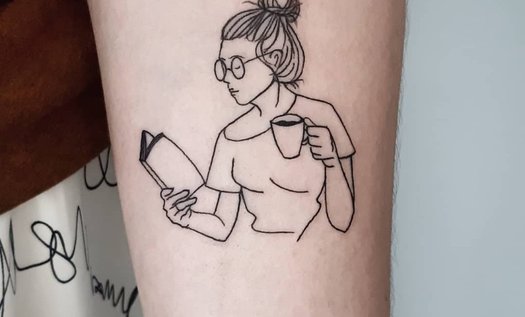 Tattoo of a cool girl