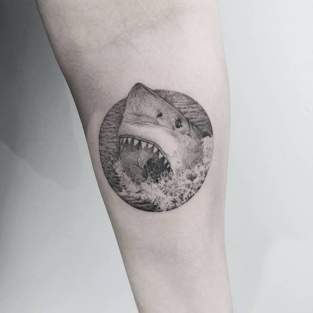 Black and white tattoos