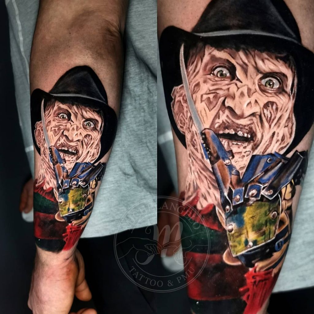 colorful elm street tattoos