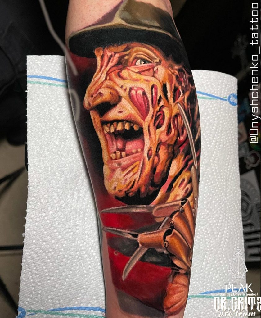 realistic freddie krueger body art