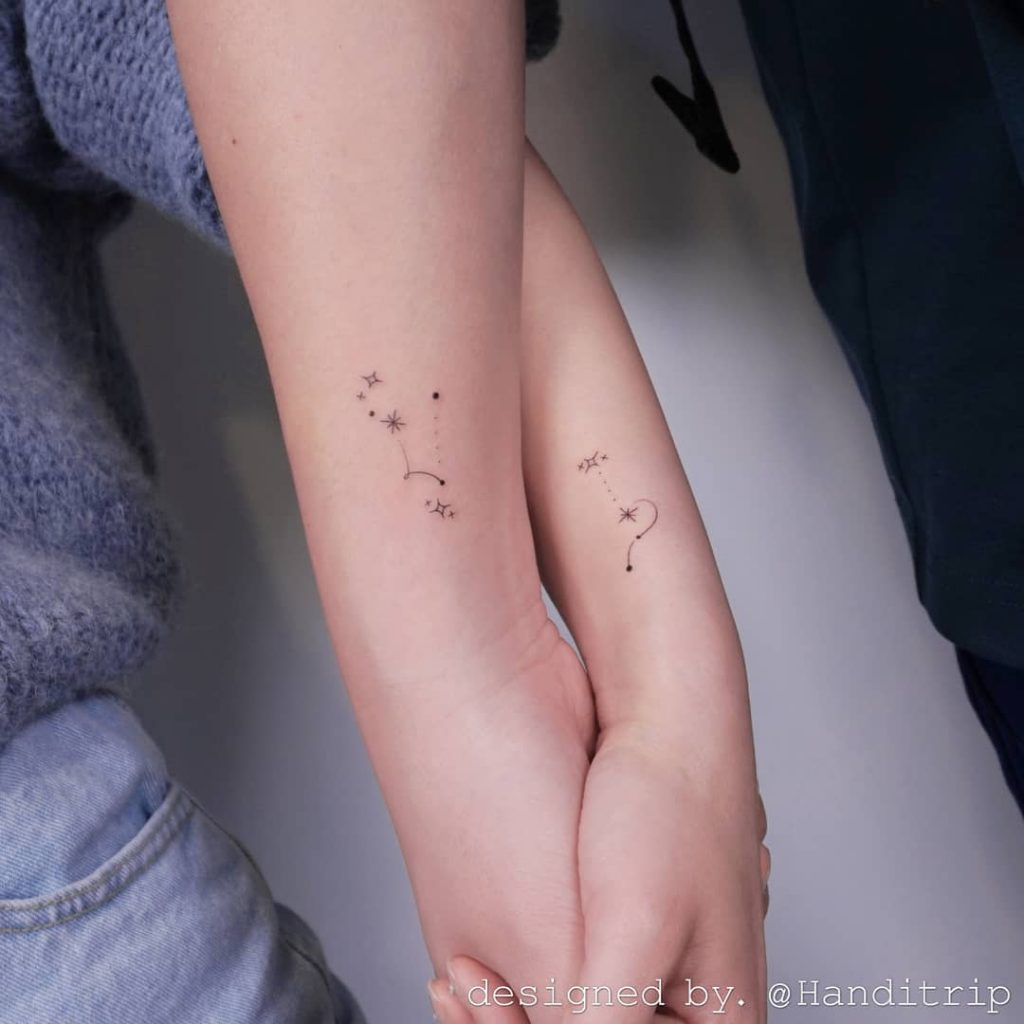 Leo constellation tattoo