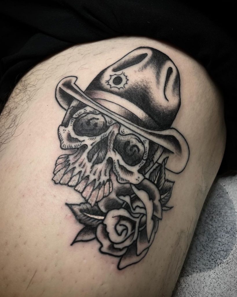 skeleton elm street tattoos