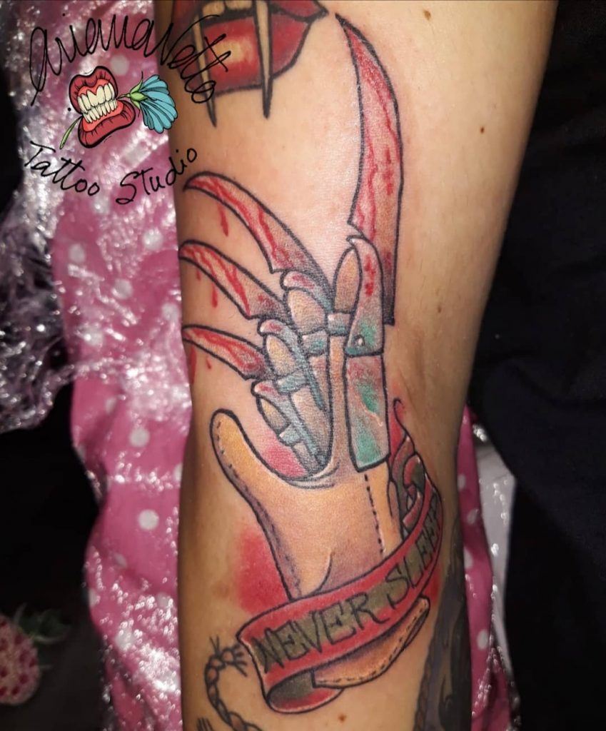 bloody halloween body art