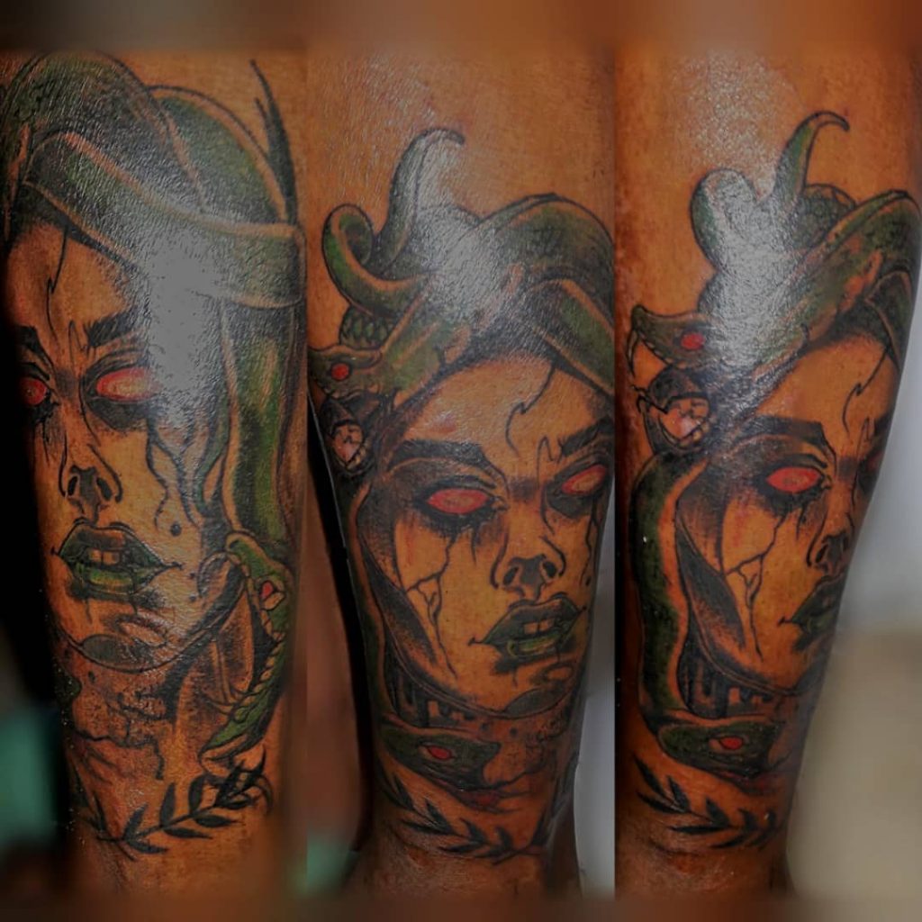 Halloween body art