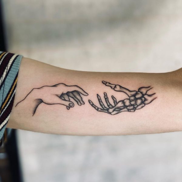 23 Skeleton Hand Tattoos for Everyone in 2021