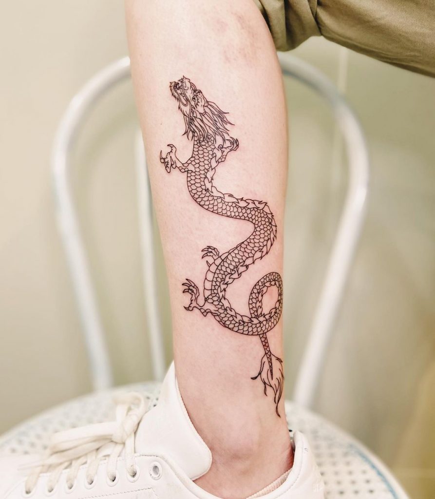 basic chinese dragon tattoos