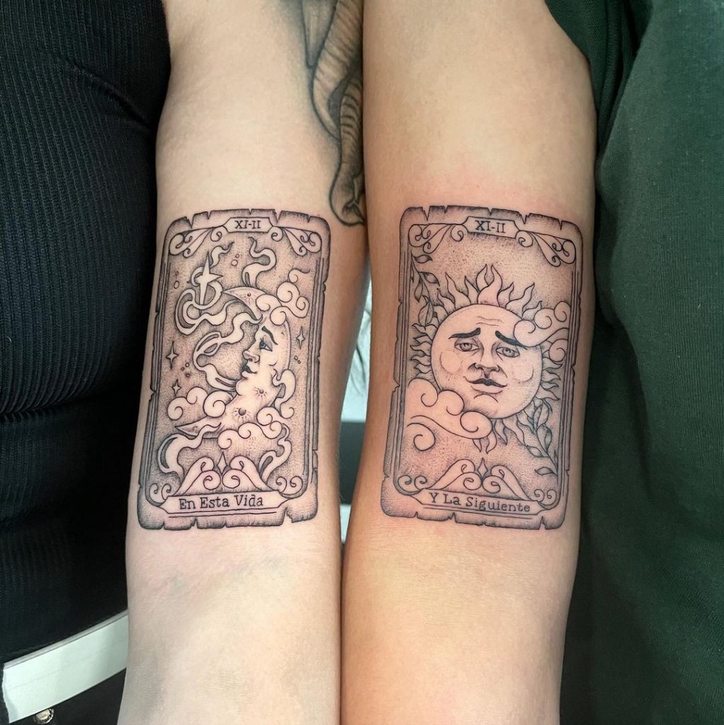 Tarot cards tattoo