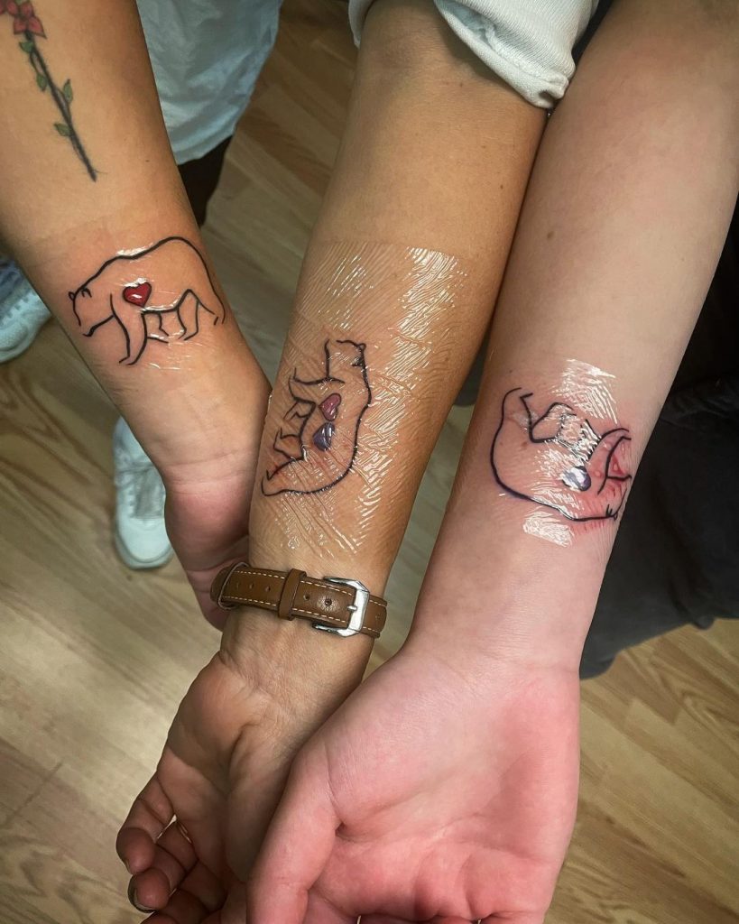 Bear tattoos for best friends