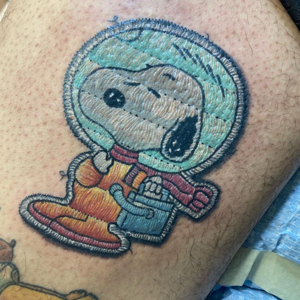 Snoopy body art