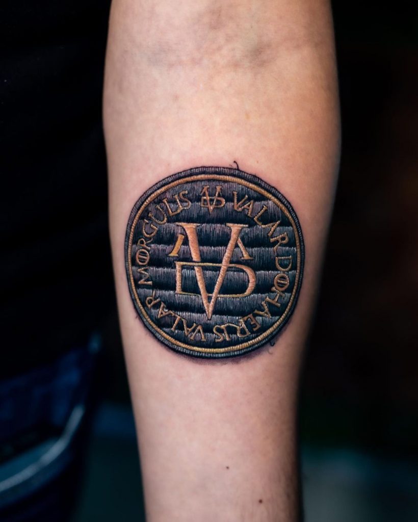 Latin language body art