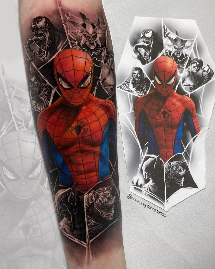 magnificent spiderman tattoos