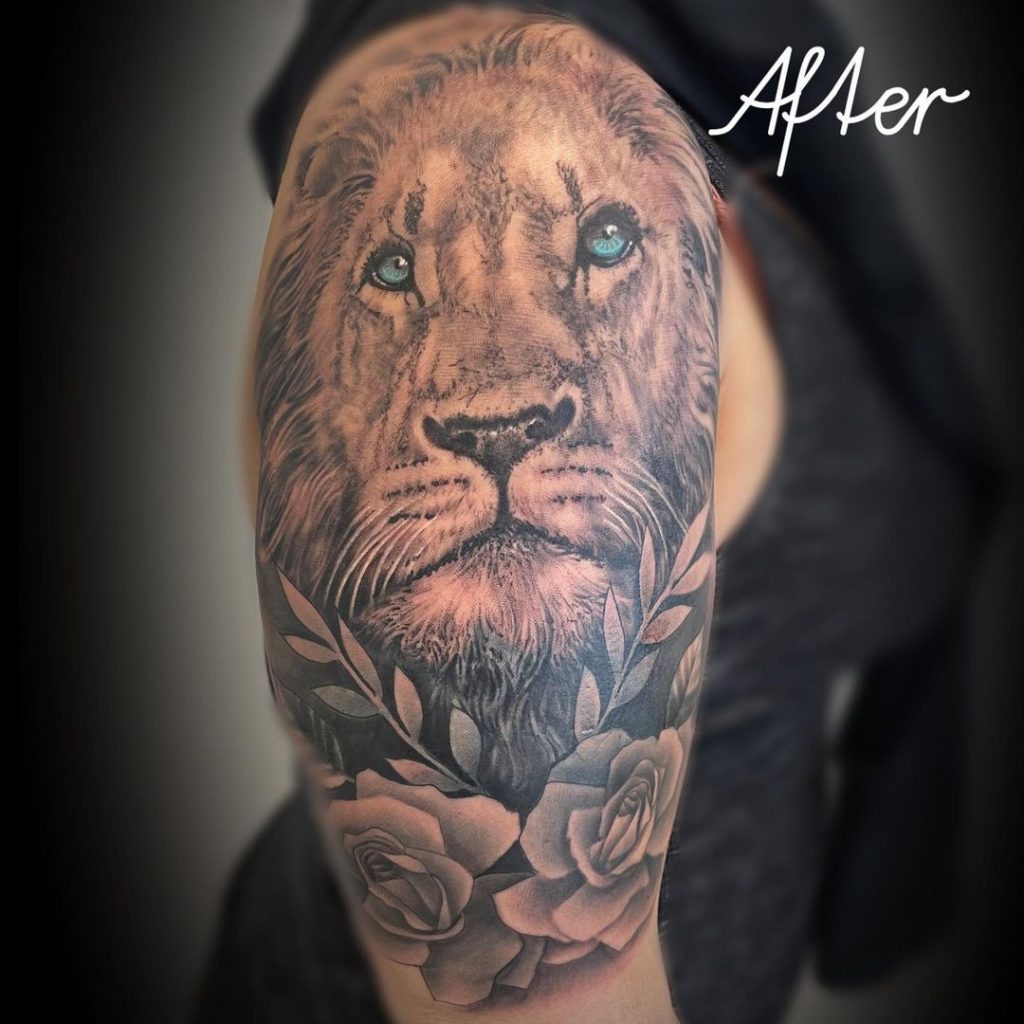 lion king body art