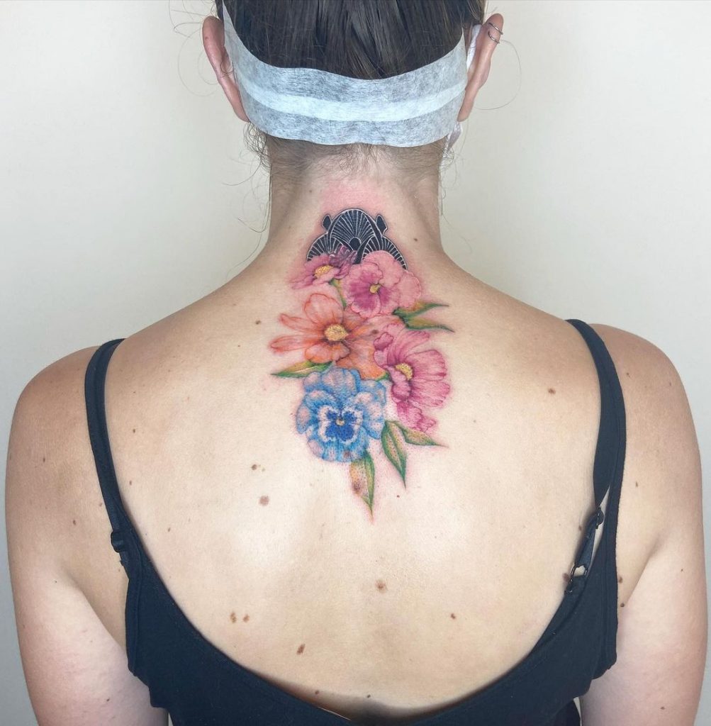 Roses body art