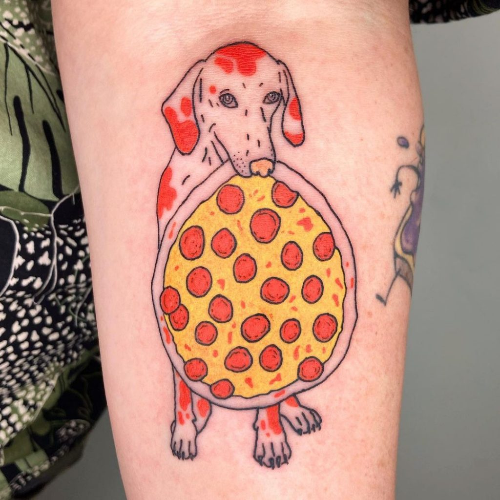 body art for pizza lovers