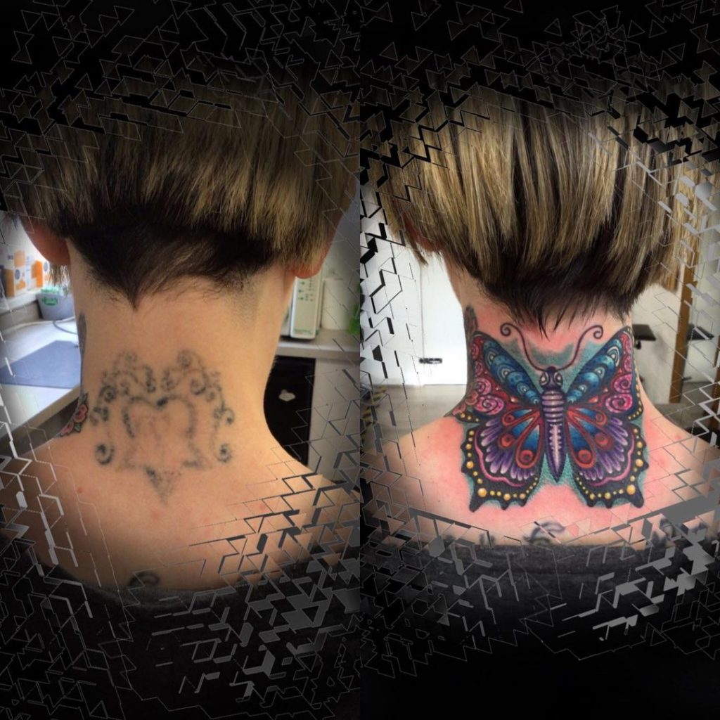 butterfly body art