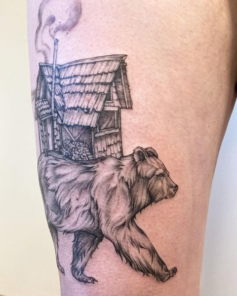interesting bear tattoos