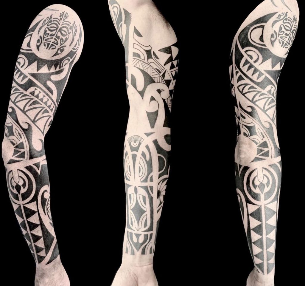 maori tattoo on arm