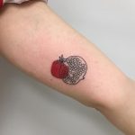 fruit minimal tattoo
