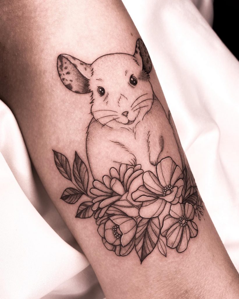 Fineline tattoo hamster