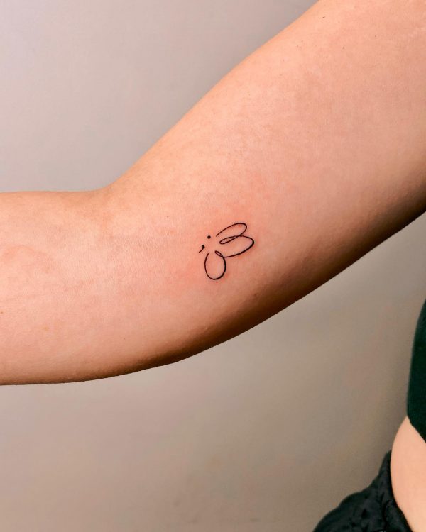 20 Semicolon Tattoo for Strength and Solidarity!