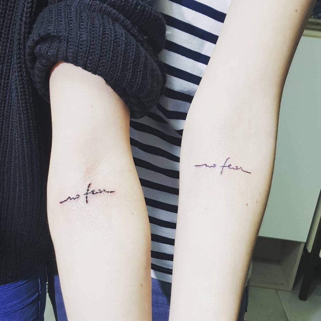 no fear matching tattoo