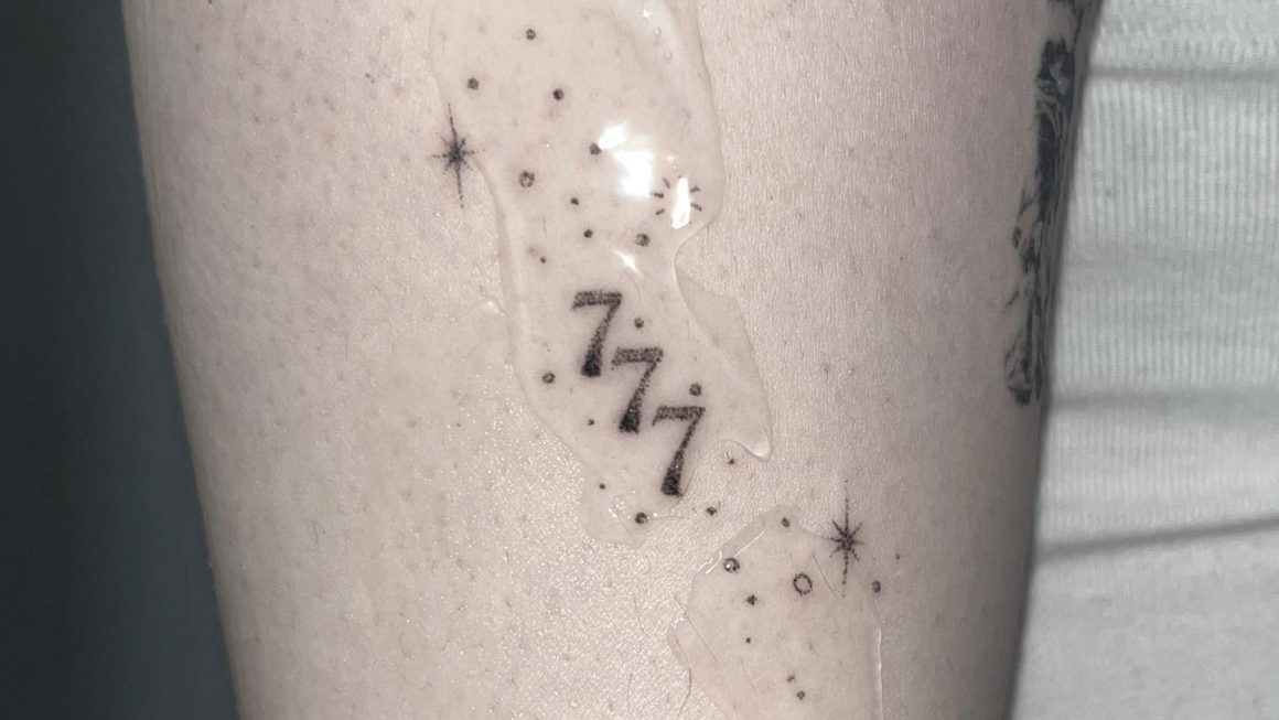 Shiney 777 tattoo