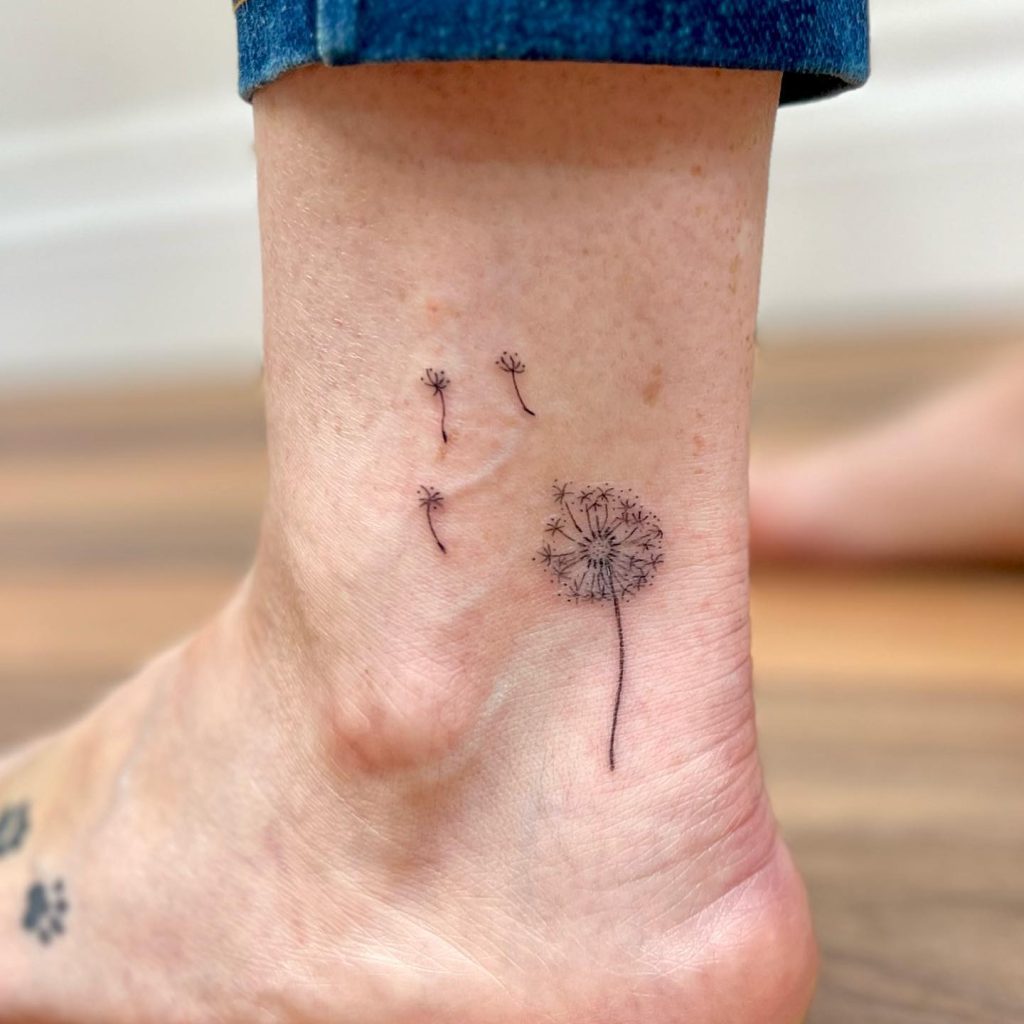 Minimal Ankle Tattoo