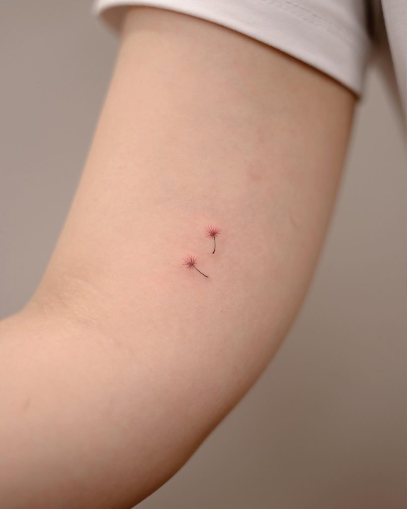 Two Seed Floating Tattoo