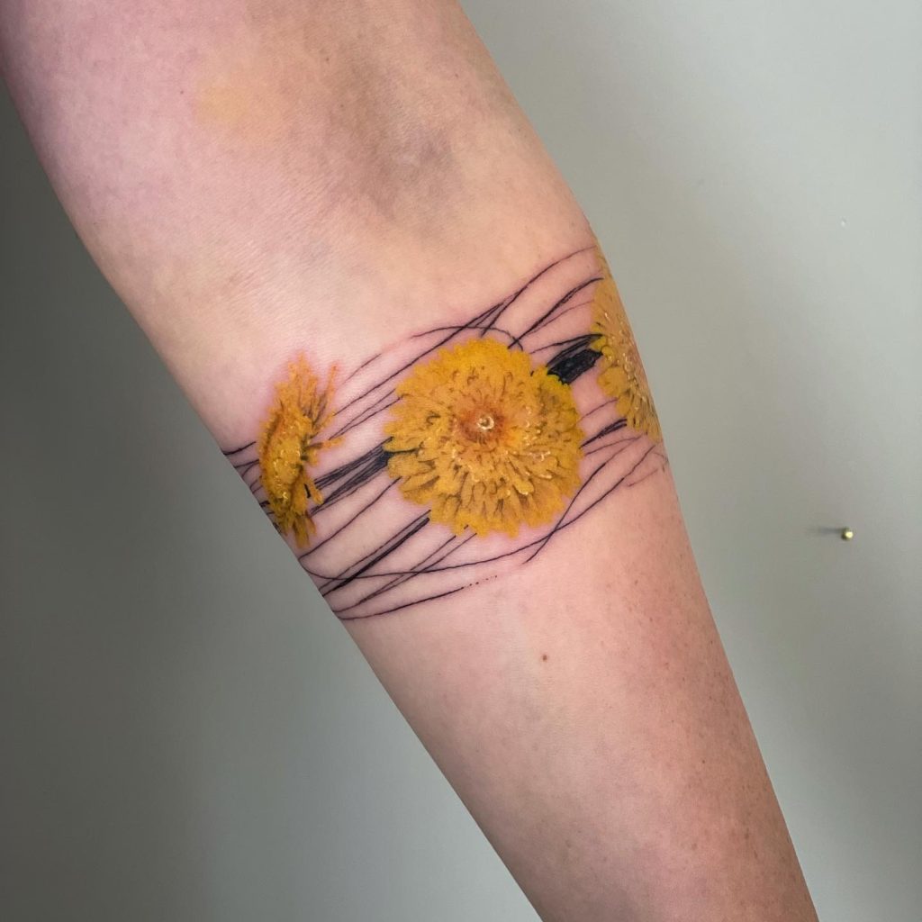 Vibrant Yellow Dandelion