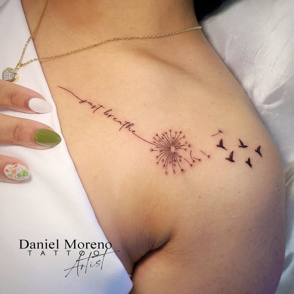 Inspirational Quote Dandelion