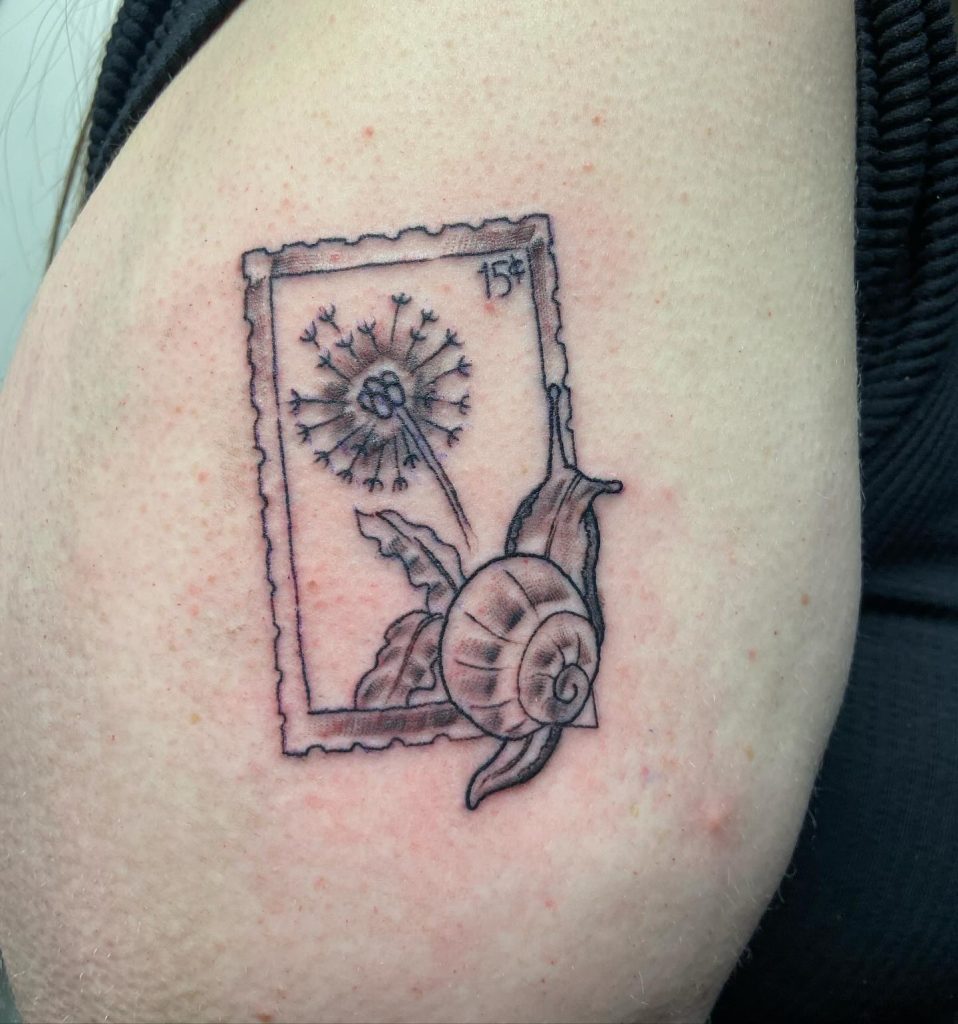 Postage Stamp Dandelion